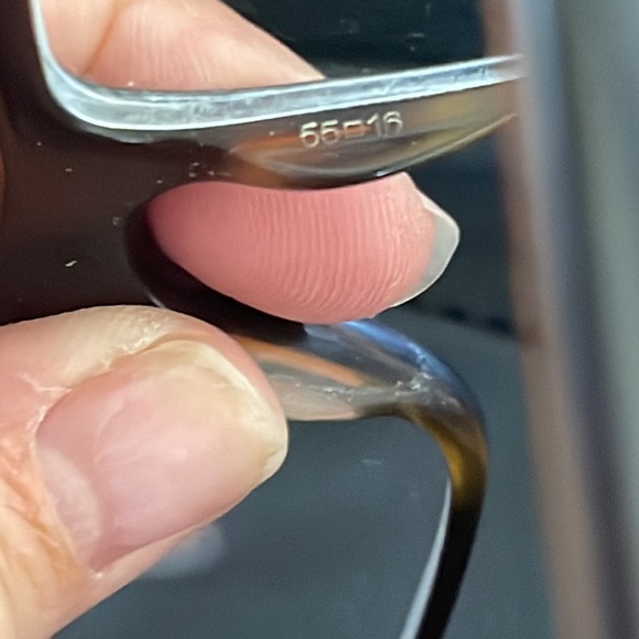 Prada VPR 16M ZXH-101 denim tortoise eyeglasses with cloth and case - Picture 8 of 16